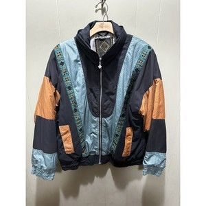 Vintage Sun Valley Color Block Winter Ski Jacket Coat Size 12 Full Zip